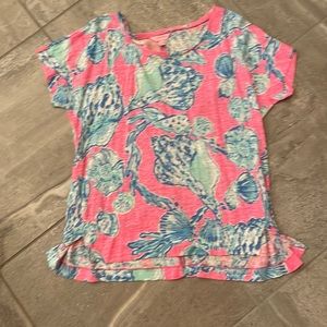 EUC Linen Shell pink Lilly Pulitzer T-shirt